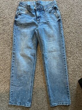 Democracy Medium Blue Jeans with Silver Stud Detail